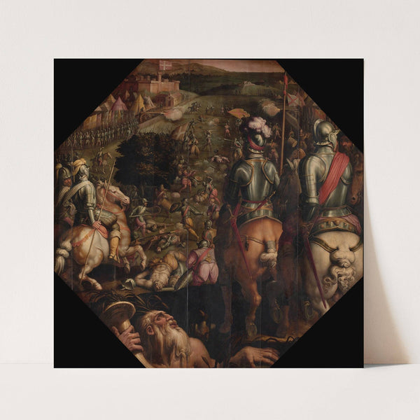 Battle of Marciano in Val di Chiana (1563 - 1565) by Giorgio Vasari
