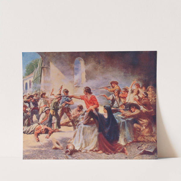 Battle of the Alamo by Edward Percy Moran