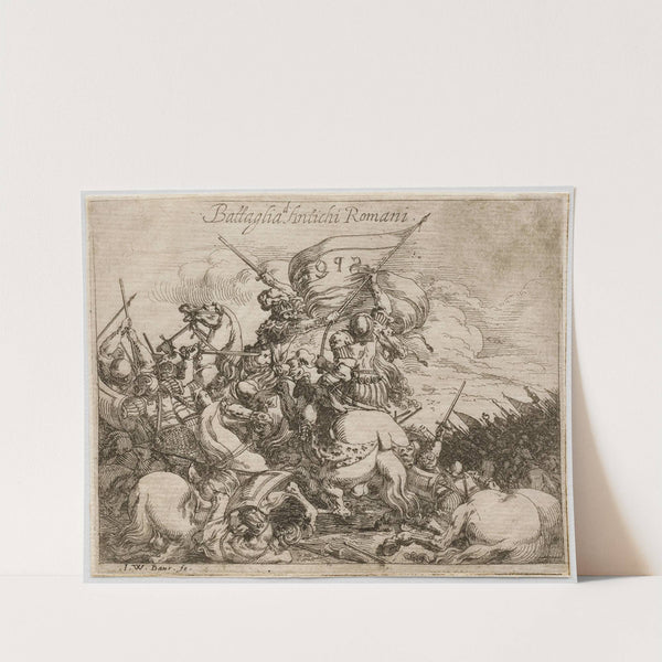 Battle of the Ancient Romans (1633) by Johann Wilhelm Baur