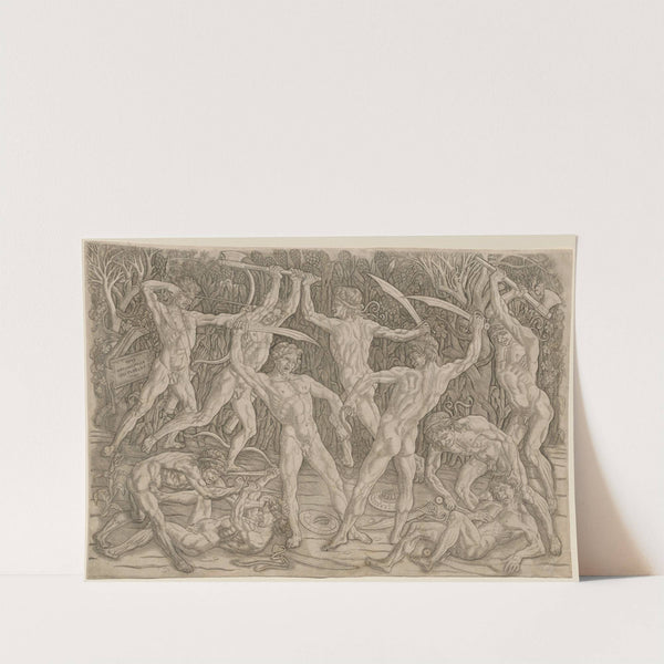 Battle of the Nudes (1470s–80s) by Antonio del Pollaiuolo