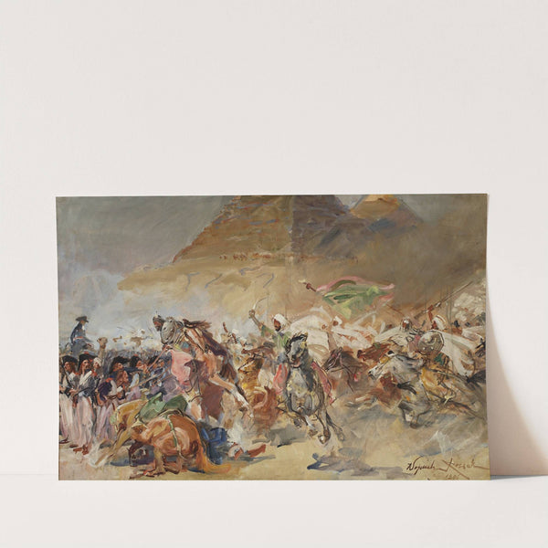 Battle of the Pyramids, sketch (1896) by Wojciech Kossak
