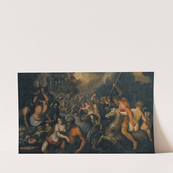 Battle of the sea gods by Venetian School