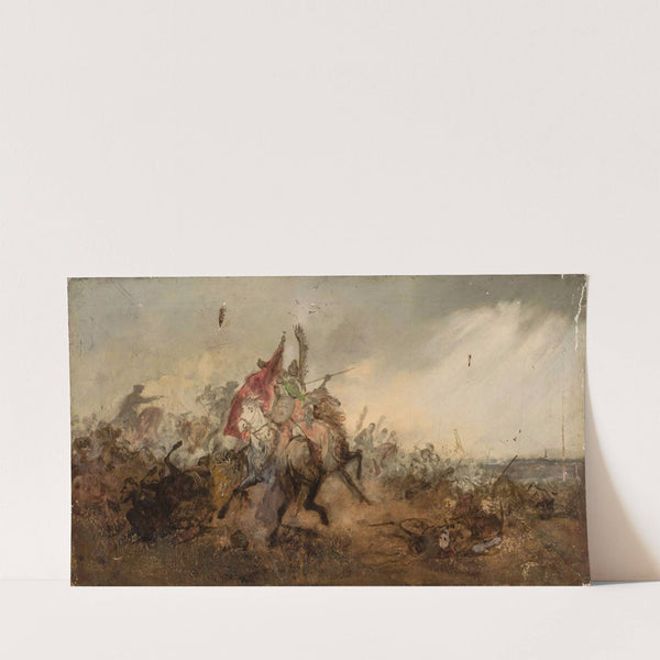 Battle of Vienna, sketch (1875) by Tadeusz Rybkowski