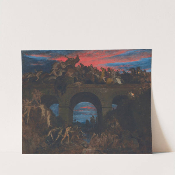 Battle On The Bridge (1889) by Arnold Böcklin