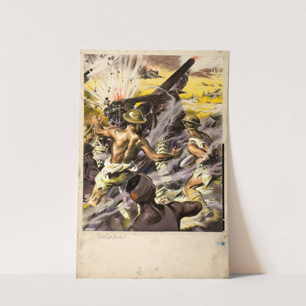 Battle scene (between 1939 and 1946) by John Nunney