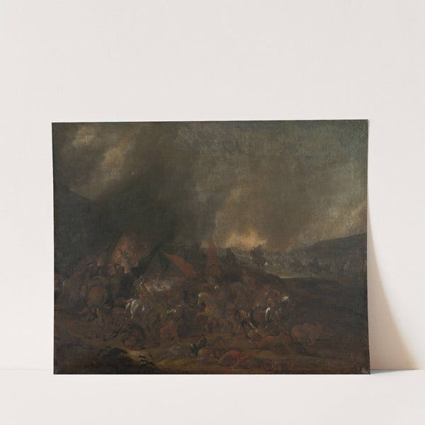 Battle scene by Johann Philip Lemke