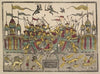 Battle Scene at Kurukshetra from the Mahabharata War (c. 1890)