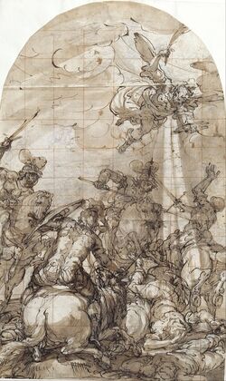 Battle Scene with the Appearance of the Angel of Victory