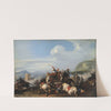 Battle Scene With Turkish Cavalry by Jacques Courtois