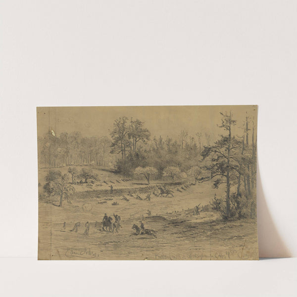 Battlefield of Spotsylvania C.H. May 10th 64 by Edwin Forbes