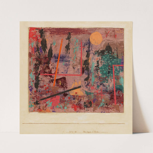 Baubegin¯ im Garten (1929) by Paul Klee