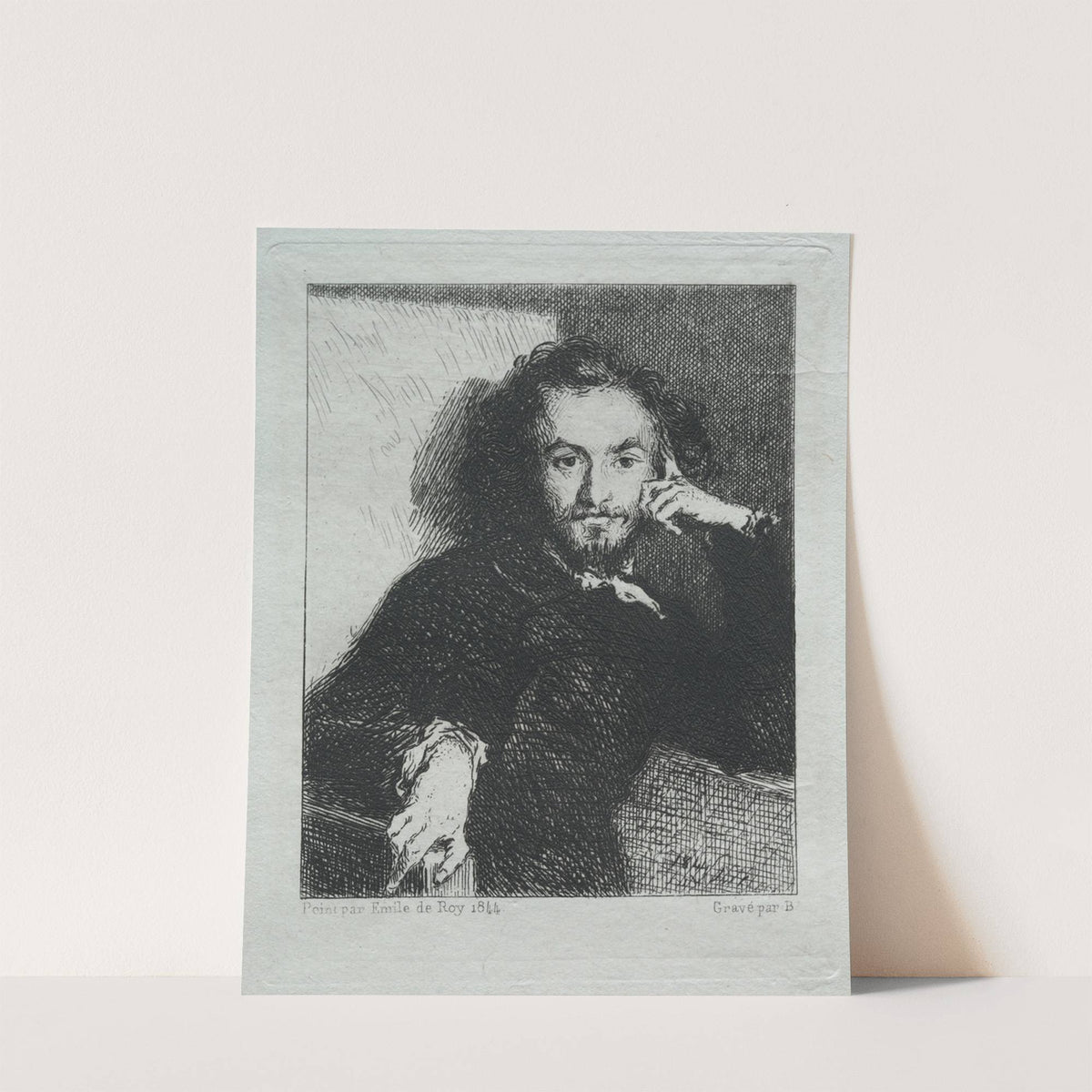 Baudelaire, after Emil de Roy (1869) by Félix Bracquemond