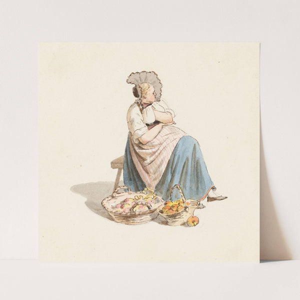 Bäuerin auf dem Markt in Bern by Franz Niklaus König