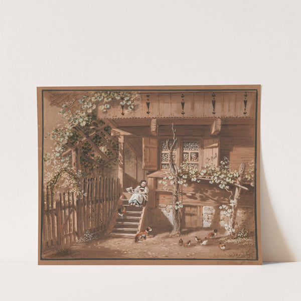 Bauernfamilie mit Tieren (1915-1945) by Franz Niklaus König