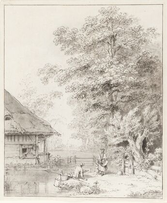 Bauernhaus am Wasser