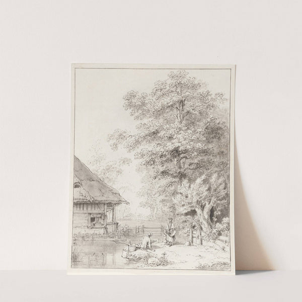 Bauernhaus am Wasser by Johann Ludwig Aberli