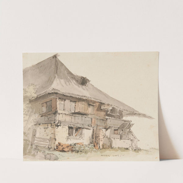 Bauernhaus im Berner Mittelland by Johann Ludwig Aberli