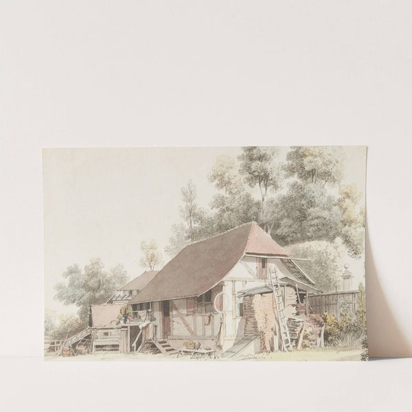Bauernhaus im Berner Mittelland by Johann Ludwig Aberli