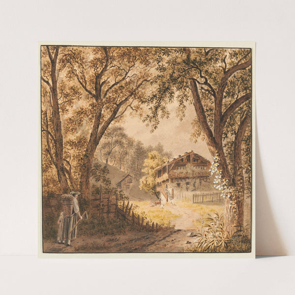 Bauernhaus im Berner Oberland (1915-1945) by Franz Niklaus König