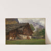 Bauernhaus in den Alpen by Johann Wilhelm Schirmer