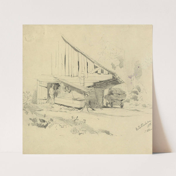 Bauernhaus in Gstatterboden (1888) by Tina Blau