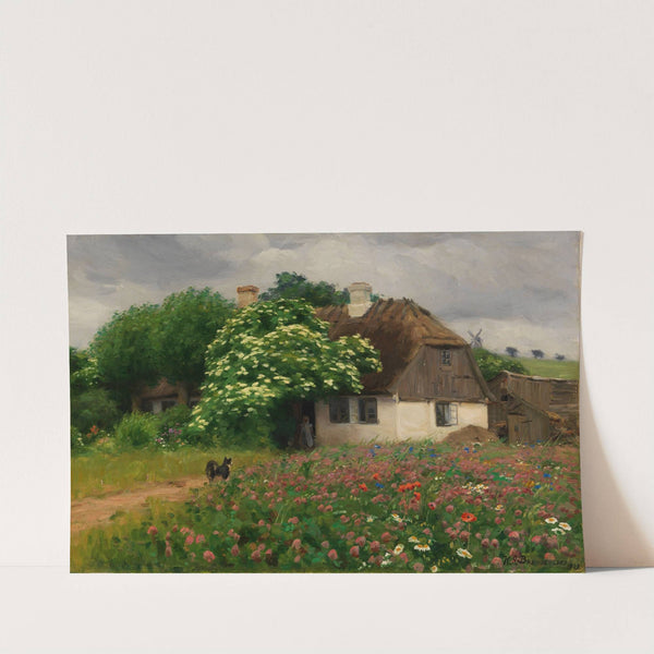 Bauernhaus mit Blumenwiese (1909) by Hans Andersen Brendekilde