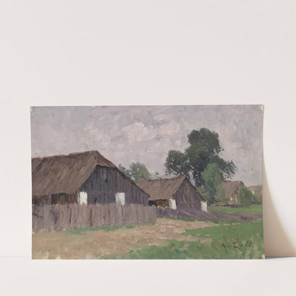 Bauernhäuser bei Klagenfurt by Alfred Zoff