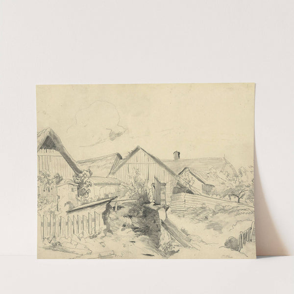 Bauernhäuser in Johnsbach (1875) by Tina Blau