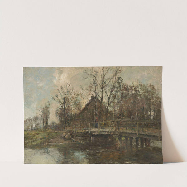 Bauernhof am Wasser by Rudolf Höckner