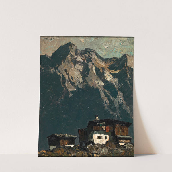 Bauernhof im Hochgebirge by Oskar Mulley