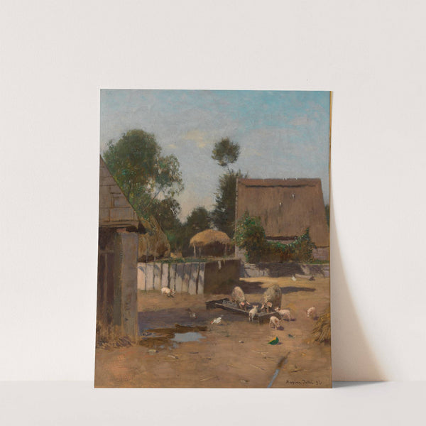 Bauernhof in der Bretagne (1897) by Eugen Jettel