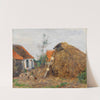 Bauernhof mit Heuhaufen (1890) by Paul Baum