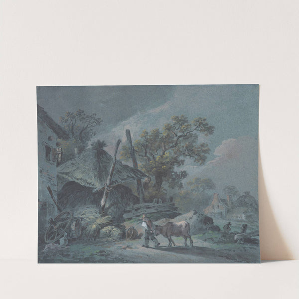 Bauernhof mit Heuschober (1770-1800) by Johann Christian Brand