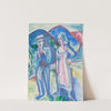 Bauernpaar with the Nachlass stamp (circa 1923) by Ernst Ludwig Kirchner