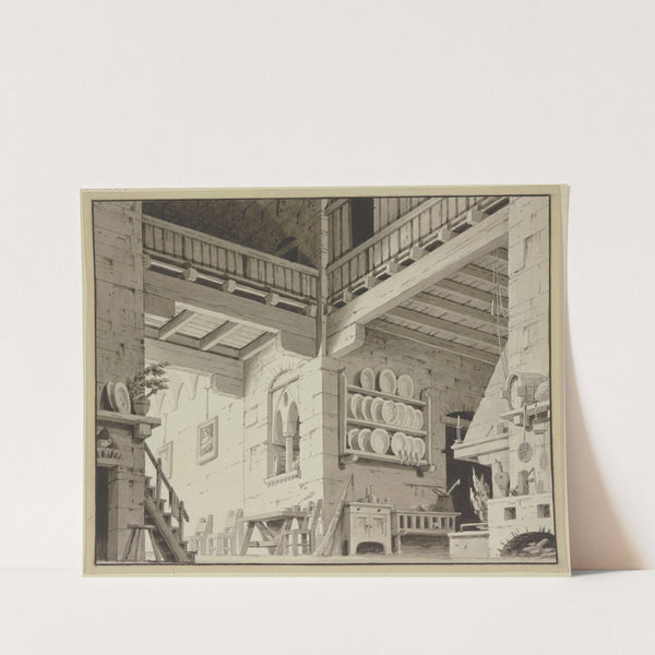 Bauernstube mit Küche und einer Holzdecke by Giorgio Fuentes