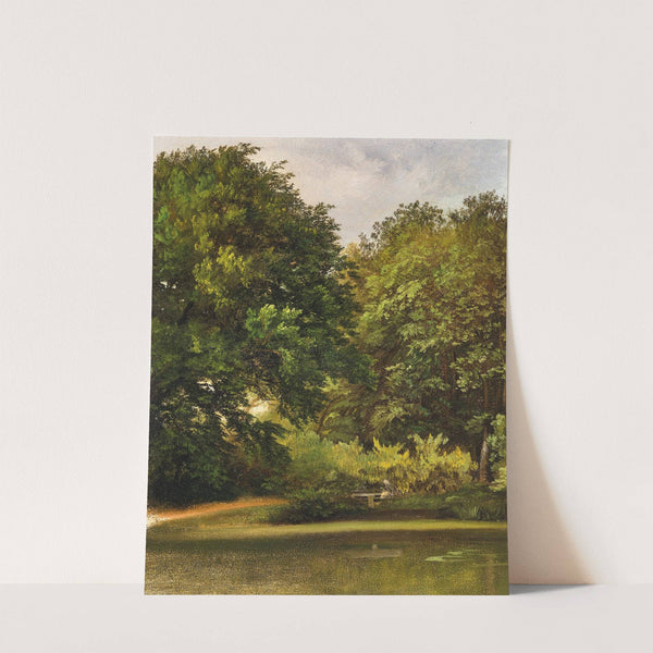 Baumgruppe im Park by Friedrich Loos