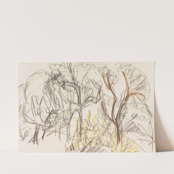 Baumgruppe in Königstein (1916) by Ernst Ludwig Kirchner