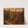 Baumlandschaft mit Familie und Kindern by Karl Joseph Aloys Agricola