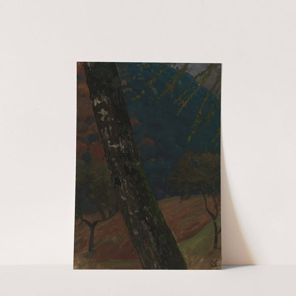 Baumstamm bei Obersteinbach by Gustav Kampmann