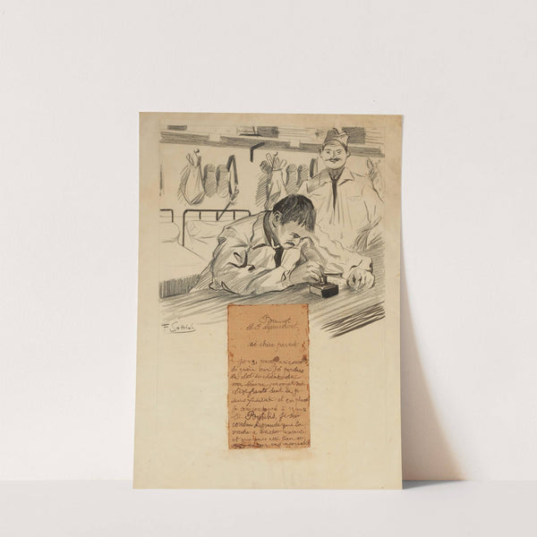 Bauvet le 3 décambrent mé chair parent je vas passez an conseille de guère car jé perdus la clet du chant de ma neuvre (1905) by Fernand Louis Gottlob