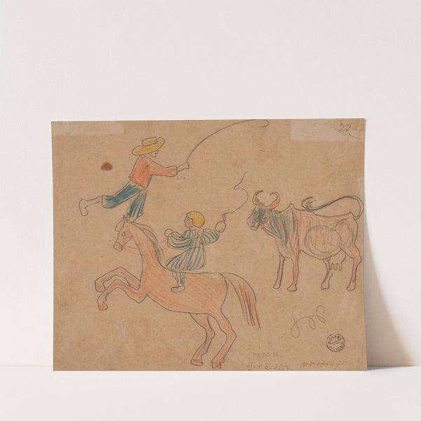 Bawiące się dzieci (na odwrocie kozy) by Stanisław Wyspiański