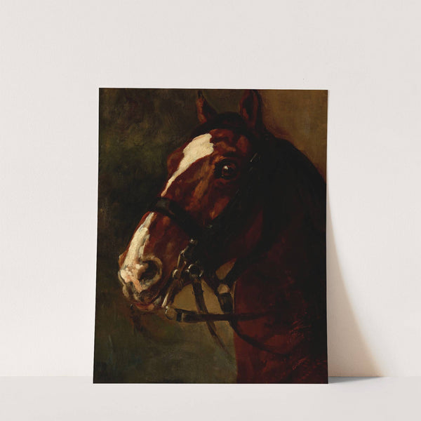 Bay Horse's Head by Piotr Michałowski