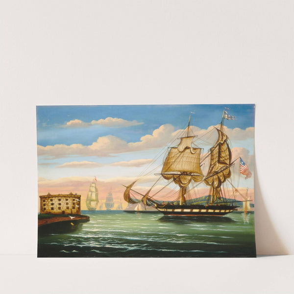 Bay of New York, Sunset (mid 19th century) by Thomas Chambers