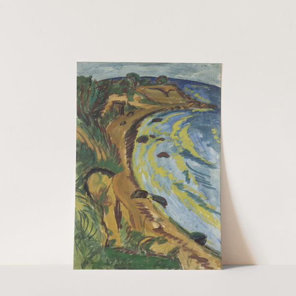 Bay on the Coast of Fehmarn (1913) by Ernst Ludwig Kirchner