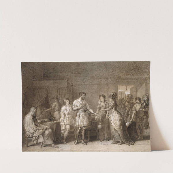 Bayard Refusing the Presents of His Hostess, in Brescia (c. 1789) by Anne Louis Girodet-Trioson