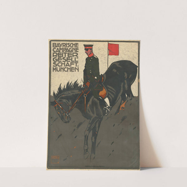 Bayrische Campagne-Reitergesellschaft München (1909) by Ludwig Hohlwein