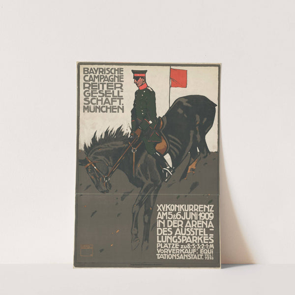 Bayrische Campagne-Reitergesellschaft München (1909) by Ludwig Hohlwein