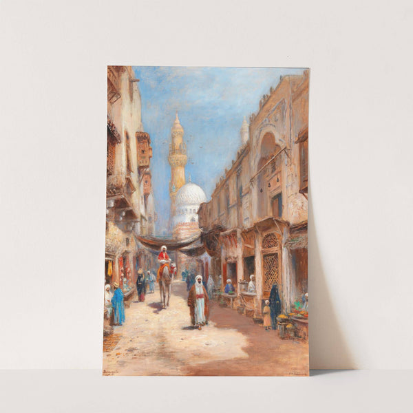 Bazaar in Cairo by Frans Wilhelm Odelmark