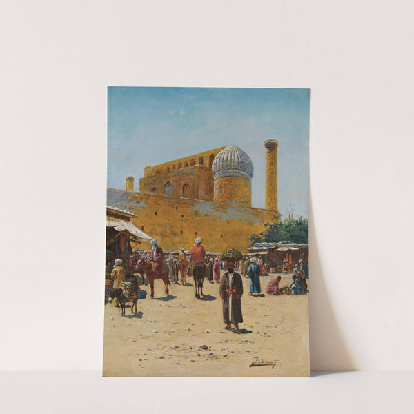 Bazaar In Samarkand by Richard Karlovich Zommer