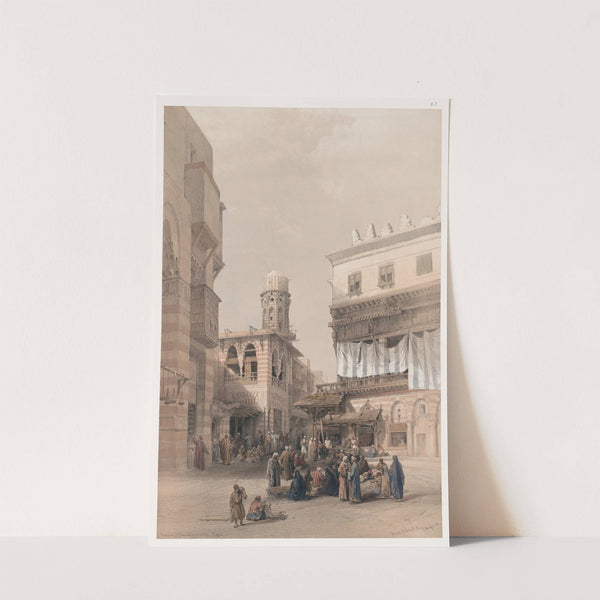 Bazaar of the coppersmiths, Cairo. (1846-1849) by David Roberts